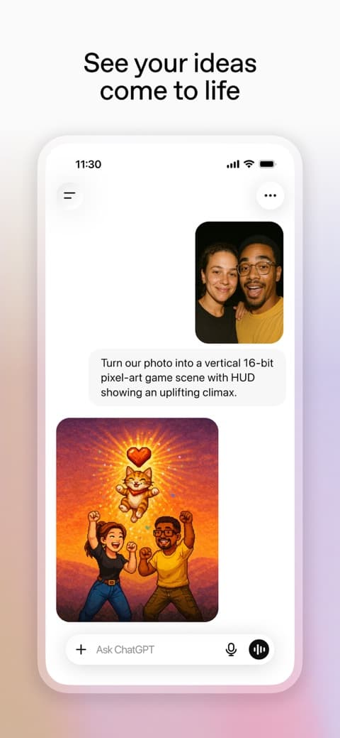 ChatGPT app screenshot 1
