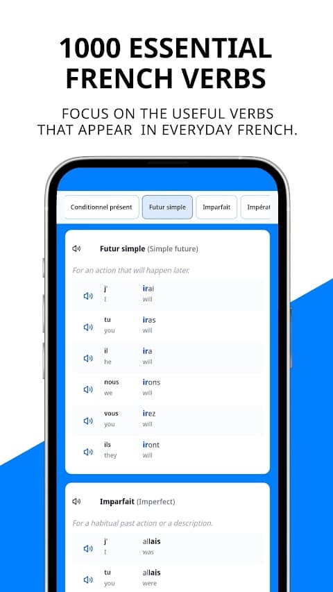 Croissant Verbs app screenshot 3