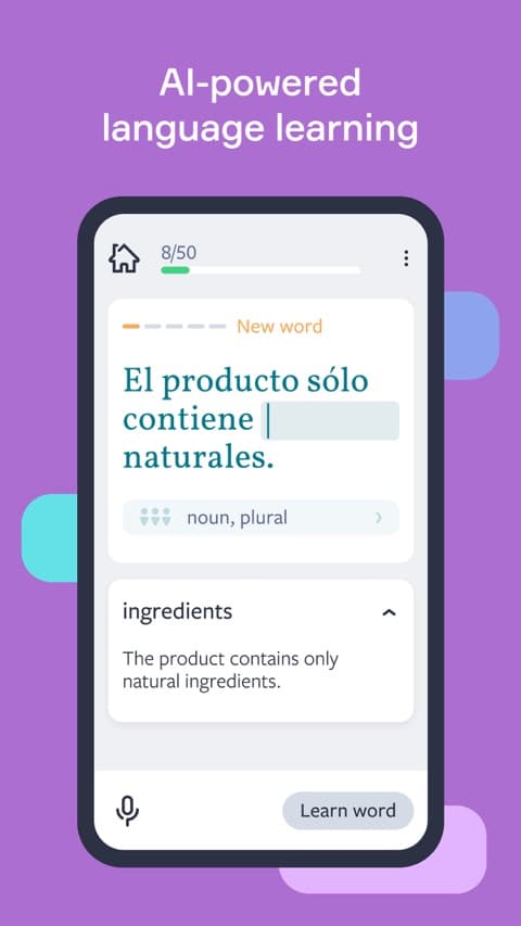 Lingvist app screenshot 2