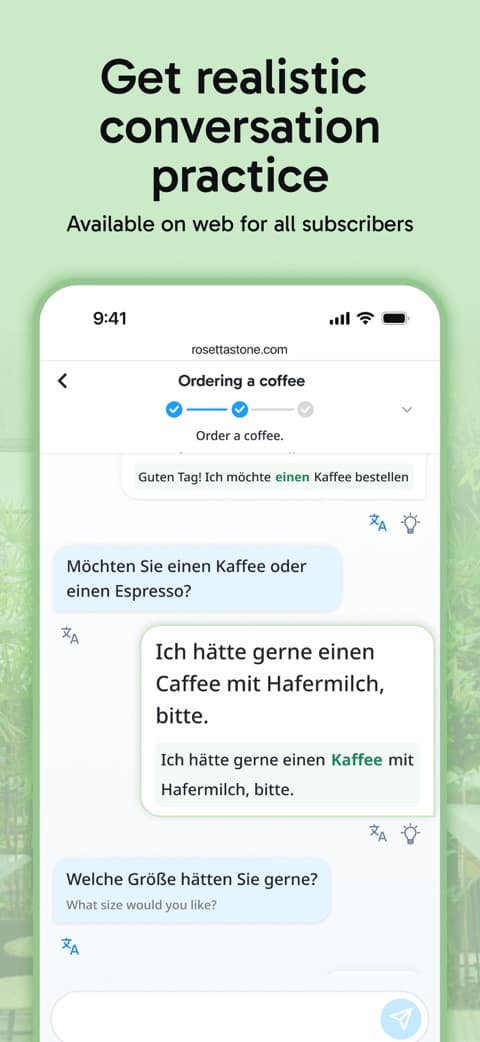 Rosetta Stone app screenshot 3
